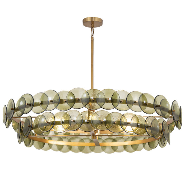 Maxim - 21824GNWBR - Six Light Chandelier - Loren - Weathered Brass