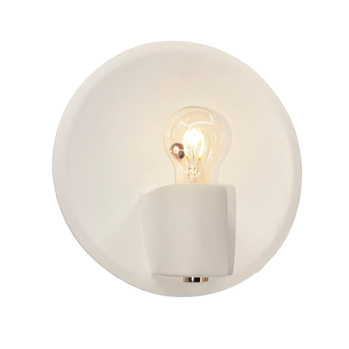 Justice Designs - CER-7051-MAT-BRSS - One Light Wall Sconce - Ambiance - Matte White