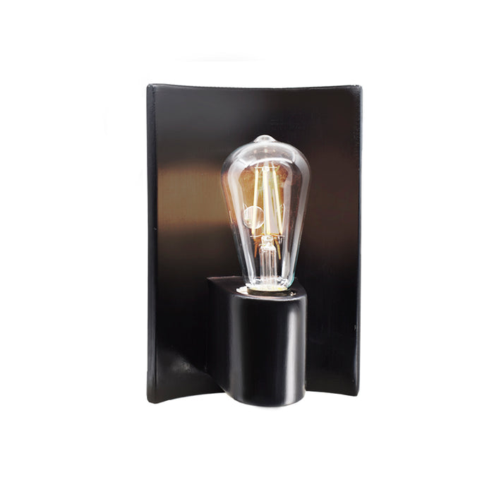 Justice Designs - CER-7061-CRB-BRSS - One Light Wall Sconce - Ambiance - Carbon - Matte Black