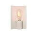 Justice Designs - CER-7061-MAT-BRSS - One Light Wall Sconce - Ambiance - Matte White