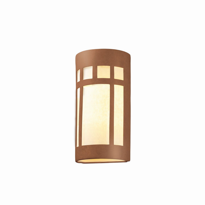 Justice Designs - CER-7357-ADOB - Two Light Wall Sconce - Ambiance - Adobe