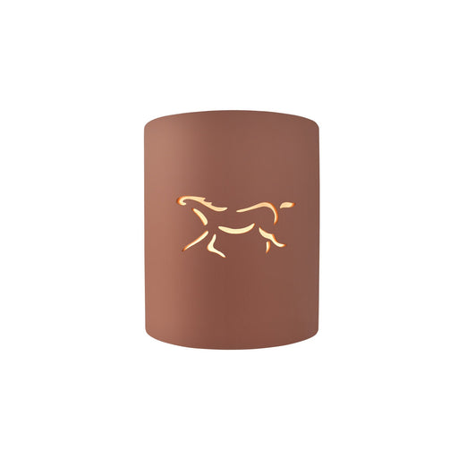 Justice Designs - CER-9010W-CLAY-HRSE - One Light Outdoor Wall Sconce - Sun Dagger - Canyon Clay