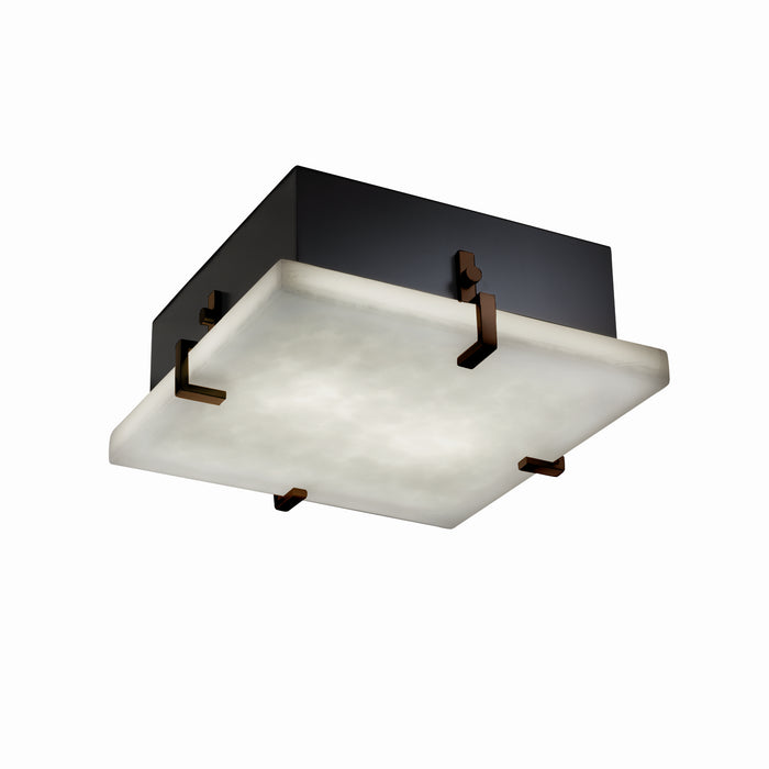 Justice Designs - CLD-5555-DBRZ - LED Flush-Mount - Clouds - Dark Bronze