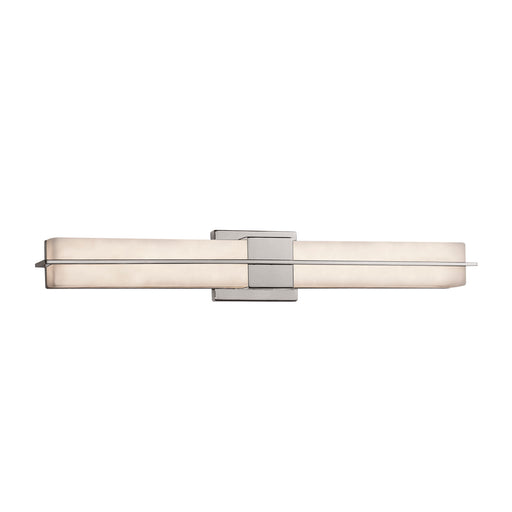 Justice Designs - CLD-9055-NCKL - LED Linear Bath Bar - Clouds - Brushed Nickel