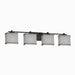 Justice Designs - FAB-8444-55-GRAY-MBLK - Four Light Bath Bar - Textile - Matte Black