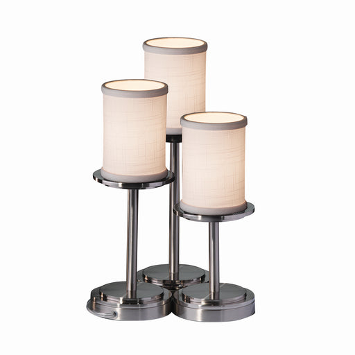 Textile Three Light Table Lamp