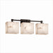 Justice Designs - FAL-8423-55-MBLK - Three Light Bath Bar - LumenAria - Matte Black