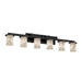 Justice Designs - FAL-8786-10-MBLK - Six Light Bath Bar - LumenAria - Matte Black