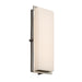 Justice Designs - FSN-7564W-OPAL-NCKL - LED Outdoor Wall Sconce - Fusion - Brushed Nickel