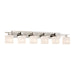 Justice Designs - FSN-8706-30-OPAL-NCKL - Six Light Bath Bar - Fusion - Brushed Nickel