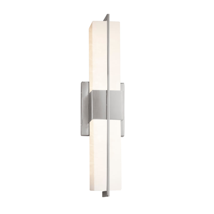 Justice Designs - FSN-9051-OPAL-NCKL - LED Linear Bath Bar - Fusion - Brushed Nickel