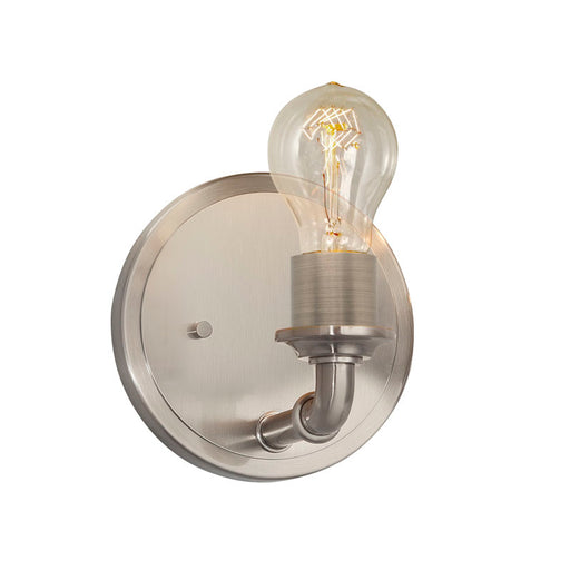 Justice Designs - NSH-8461-NCKL - One Light Wall Sconce - No Shade Material - Brushed Nickel