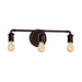 Justice Designs - NSH-8463-DBRZ - Three Light Bath Bar - No Shade Material - Dark Bronze