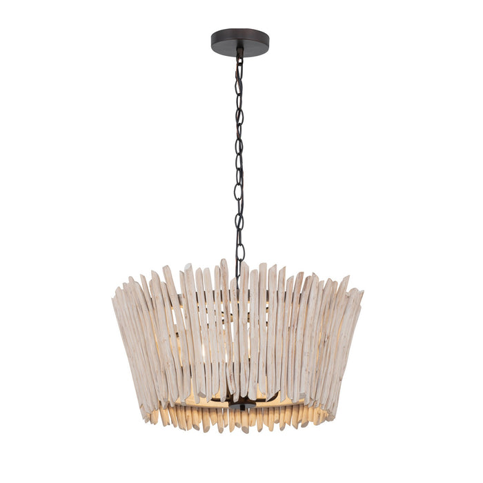 Maxim - 22424WWTBZ - Four Light Chandelier - Baywood - Textured Bronze