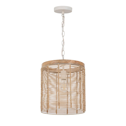 Maxim - 22442NAEC - One Light Pendant - Vannerie - Ecru