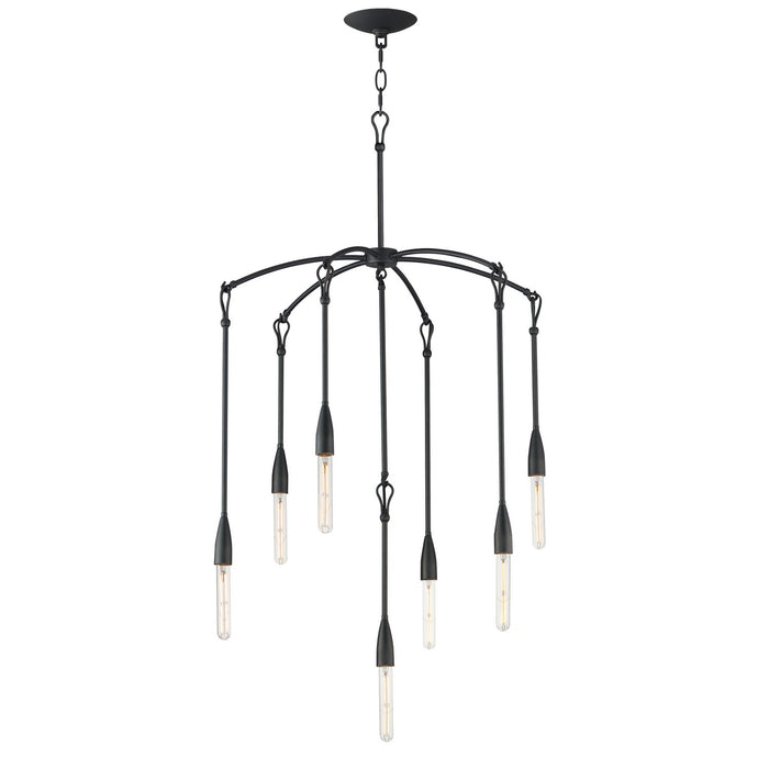 Maxim - 27718AR - Seven Light Chandelier - Pioneer - Anthracite