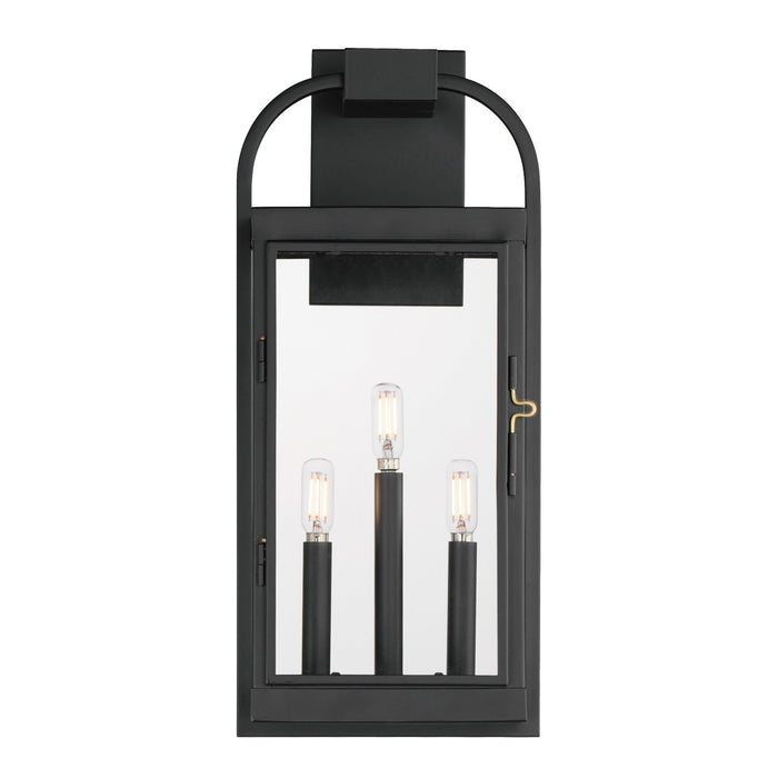 Maxim - 30804CLBK - Three Light Outdoor Wall Sconce - Bonham - Black