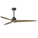 Maxim - 88834CHL - 80"Ceiling Fan - Woodwind - Charcoal Bronze