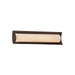 Justice Designs - PNA-8631-WAVE-DBRZ - LED Linear Bath Bar - Porcelina - Dark Bronze