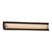 Justice Designs - PNA-8635-WAVE-DBRZ - LED Linear Bath Bar - Porcelina - Dark Bronze