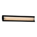 Justice Designs - PNA-8635-WAVE-MBLK - LED Linear Bath Bar - Porcelina - Matte Black