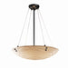 Justice Designs - PNA-9667-35-WAVE-MBLK-F1 - Eight Light Pendant - Porcelina - Matte Black