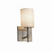 Justice Designs - POR-8411-10-SAWT-NCKL - One Light Wall Sconce - Limoges - Brushed Nickel