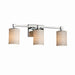 Justice Designs - POR-8423-10-WAVE-CROM - Three Light Bath Bar - Limoges - Polished Chrome