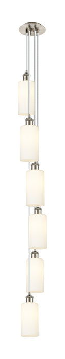 Innovations - 106B-6P-SN-G434-7WH - Six Light Pendant - Downtown Urban - Brushed Satin Nickel