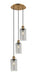 Innovations - 113B-3P-BB-G434-7SM - Three Light Pendant - Downtown Urban - Brushed Brass