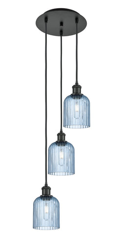 Ballston Three Light Pendant Matte Black