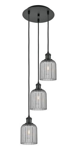 Ballston Three Light Pendant Matte Black