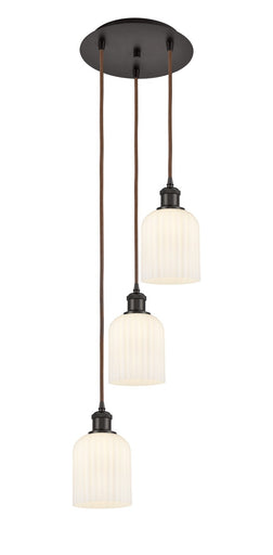 Ballston Three Light Pendant Oil Rubbed Bronze