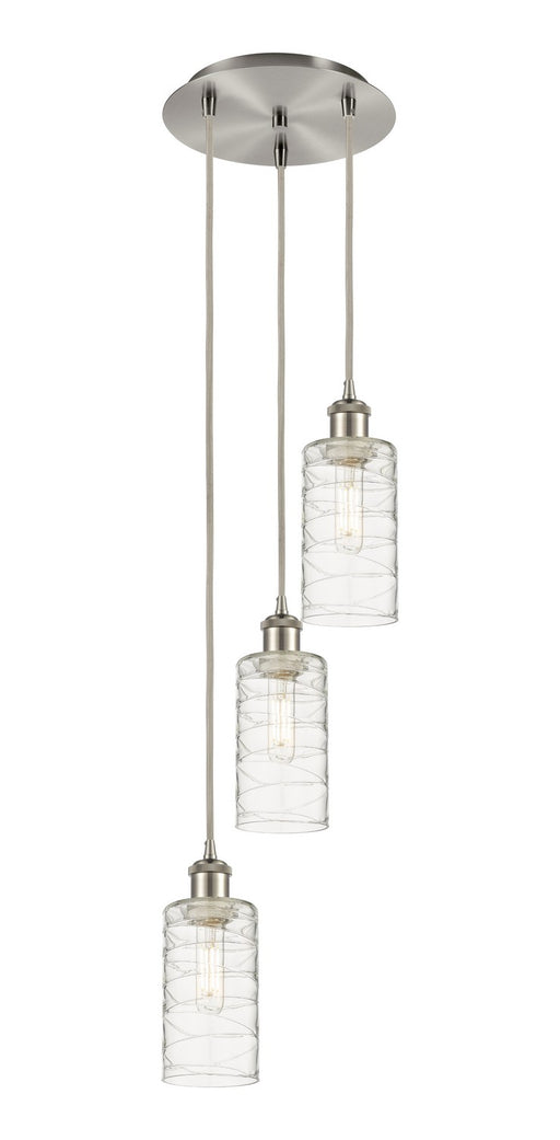 Innovations - 113B-3P-SN-G434-7DE - Three Light Pendant - Downtown Urban - Brushed Satin Nickel