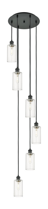 Innovations - 116B-6P-BK-G434-7CL - Six Light Pendant - Downtown Urban - Matte Black