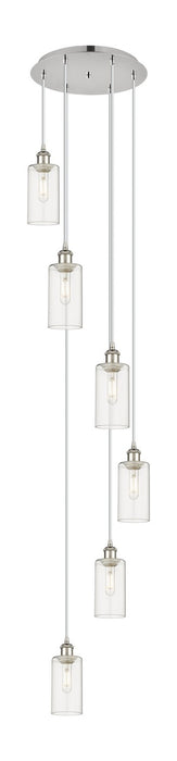 Innovations - 116B-6P-PN-G434-7CL - Six Light Pendant - Downtown Urban - Polished Nickel