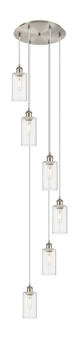 Innovations - 116B-6P-SN-G434-7CL - Six Light Pendant - Downtown Urban - Brushed Satin Nickel