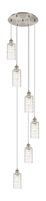 Innovations - 116B-6P-SN-G434-7DE - Six Light Pendant - Downtown Urban - Brushed Satin Nickel