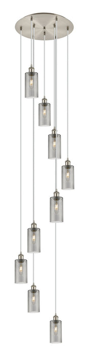 Innovations - 119B-9P-SN-G434-7SM - Nine Light Pendant - Downtown Urban - Brushed Satin Nickel