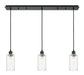 Innovations - 123B-3P-BK-G434-7CL - Three Light Linear Pendant - Downtown Urban - Matte Black