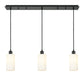 Innovations - 123B-3P-BK-G434-7WH - Three Light Linear Pendant - Downtown Urban - Matte Black