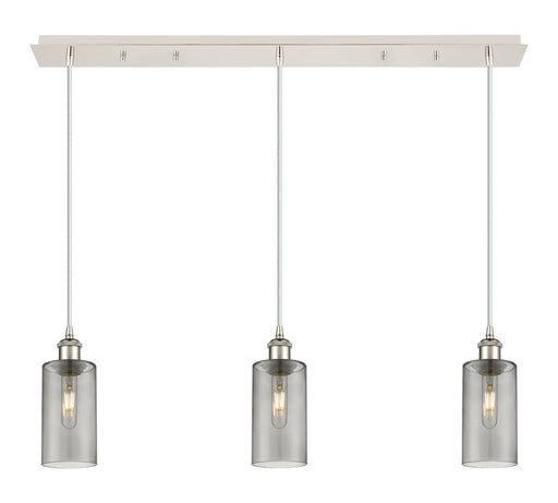Innovations - 123B-3P-PN-G434-7SM - Three Light Linear Pendant - Downtown Urban - Polished Nickel