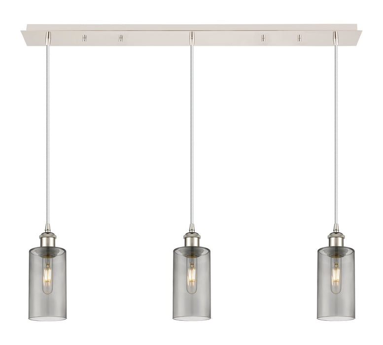 Innovations - 123B-3P-PN-G434-7SM - Three Light Linear Pendant - Downtown Urban - Polished Nickel