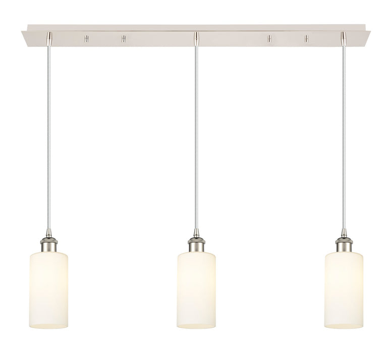 Innovations - 123B-3P-PN-G434-7WH - Three Light Linear Pendant - Downtown Urban - Polished Nickel