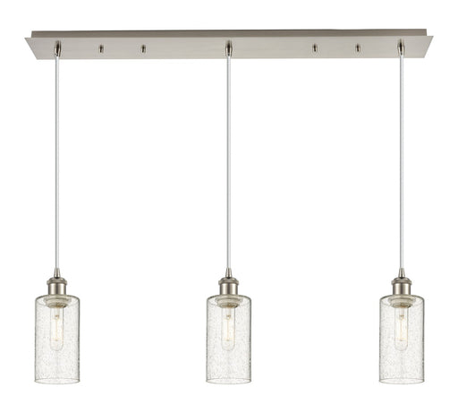 Innovations - 123B-3P-SN-G434-7SDY - Three Light Linear Pendant - Downtown Urban - Brushed Satin Nickel