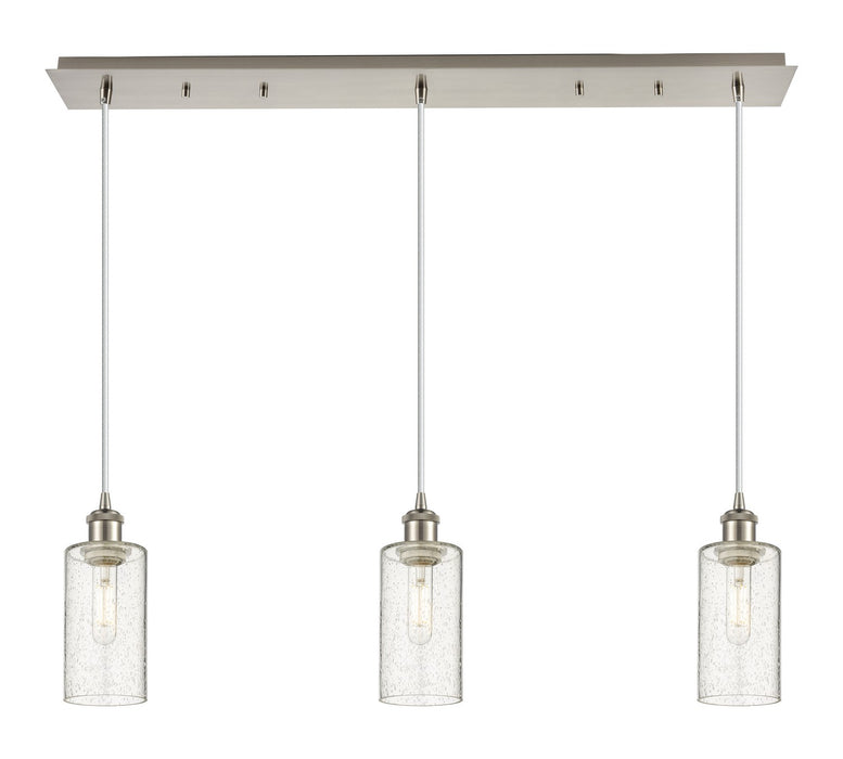 Innovations - 123B-3P-SN-G434-7SDY - Three Light Linear Pendant - Downtown Urban - Brushed Satin Nickel