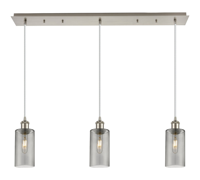 Innovations - 123B-3P-SN-G434-7SM - Three Light Linear Pendant - Downtown Urban - Brushed Satin Nickel