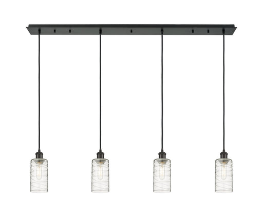 Downtown Urban Four Light Linear Pendant