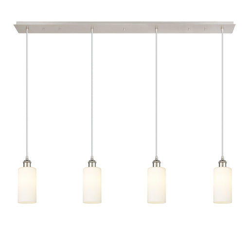 Innovations - 124B-4P-PN-G434-7WH - Four Light Linear Pendant - Downtown Urban - Polished Nickel