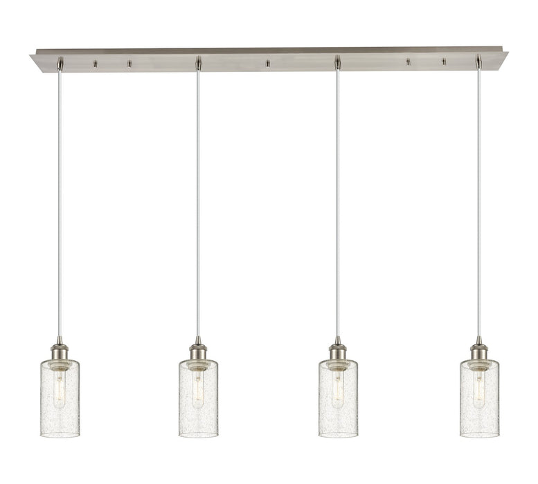 Innovations - 124B-4P-SN-G434-7SDY - Four Light Linear Pendant - Downtown Urban - Brushed Satin Nickel